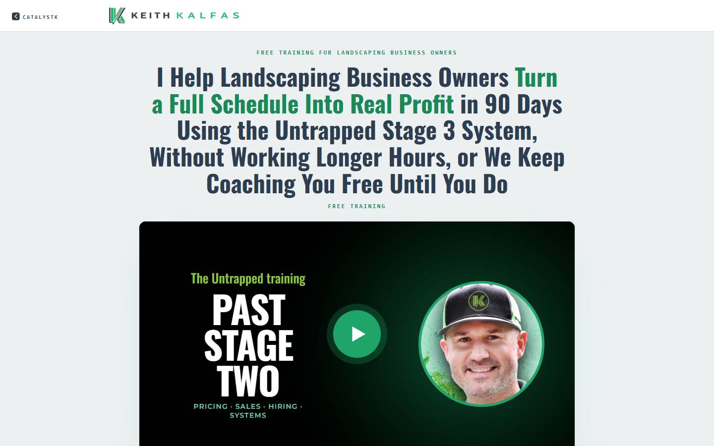 Keith Kalfas VSL page